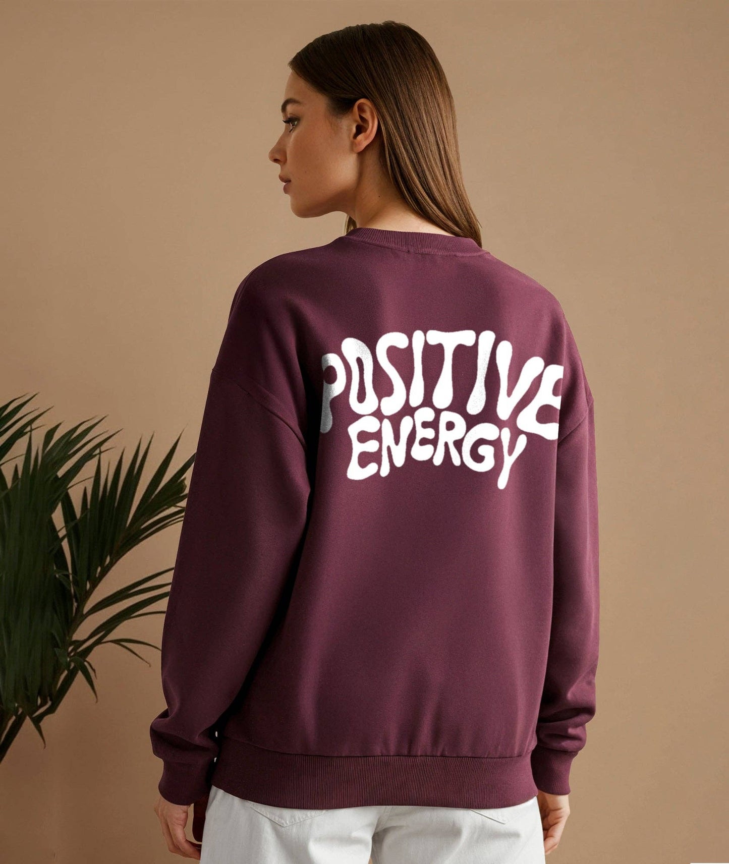 Positive Energy Sweater - Burgundy