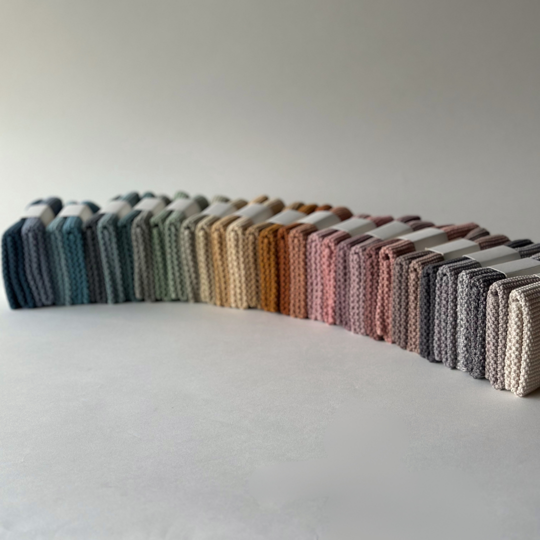 Knitted Dishcloths – Solid – For Modern Kitchens: 25x25 cm