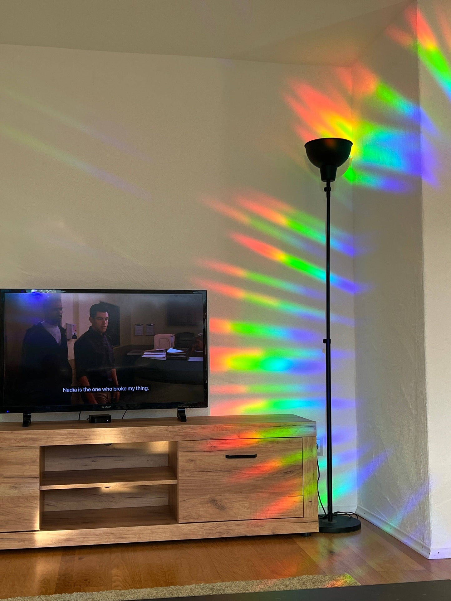 Suncatcher Window Stickers - Set of 5 Circles, Rainbow Decal