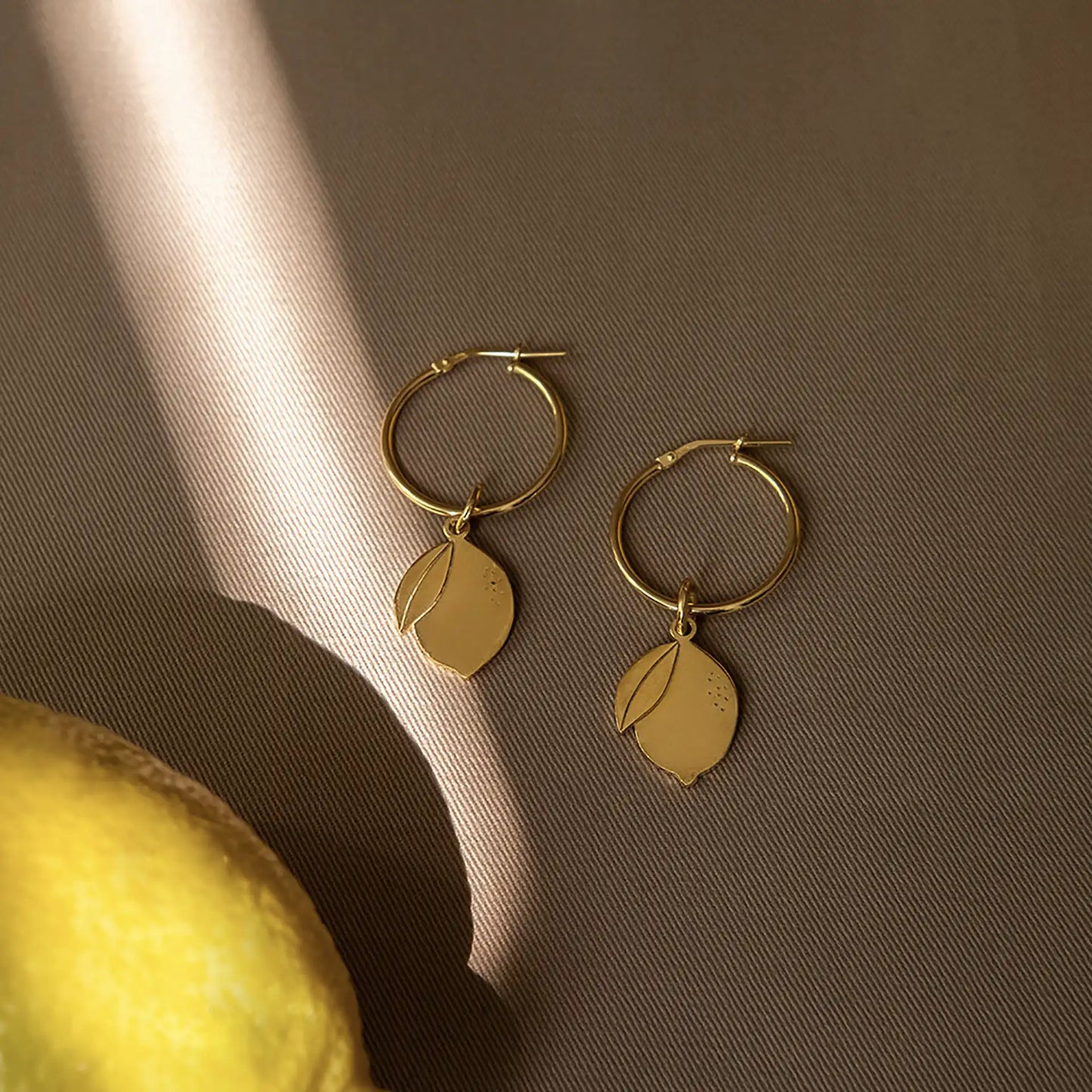 Lemon Pendant & Necklace – Gold-Plated Silver