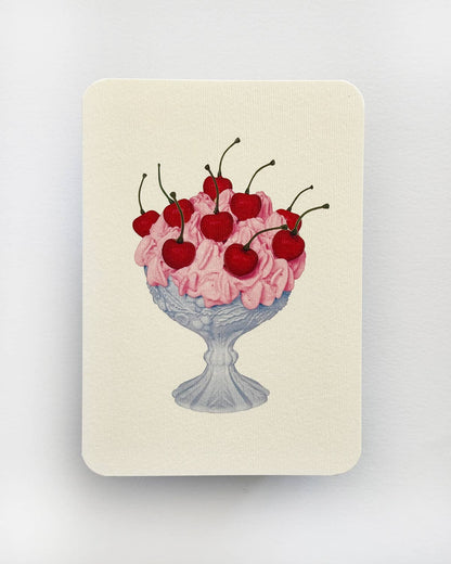 Strawberry Chantilly Cream Greeting Card