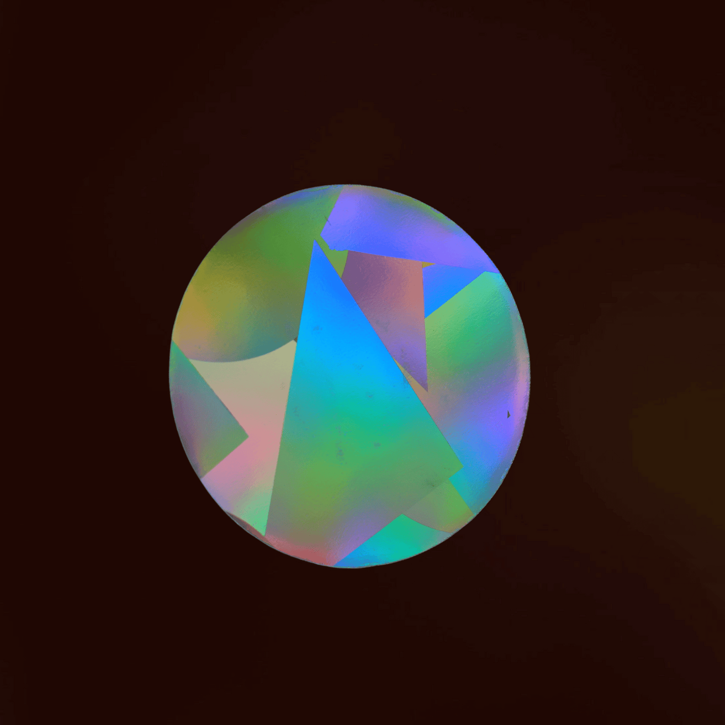 Suncatcher Window Sticker Circle, Prism Sticker