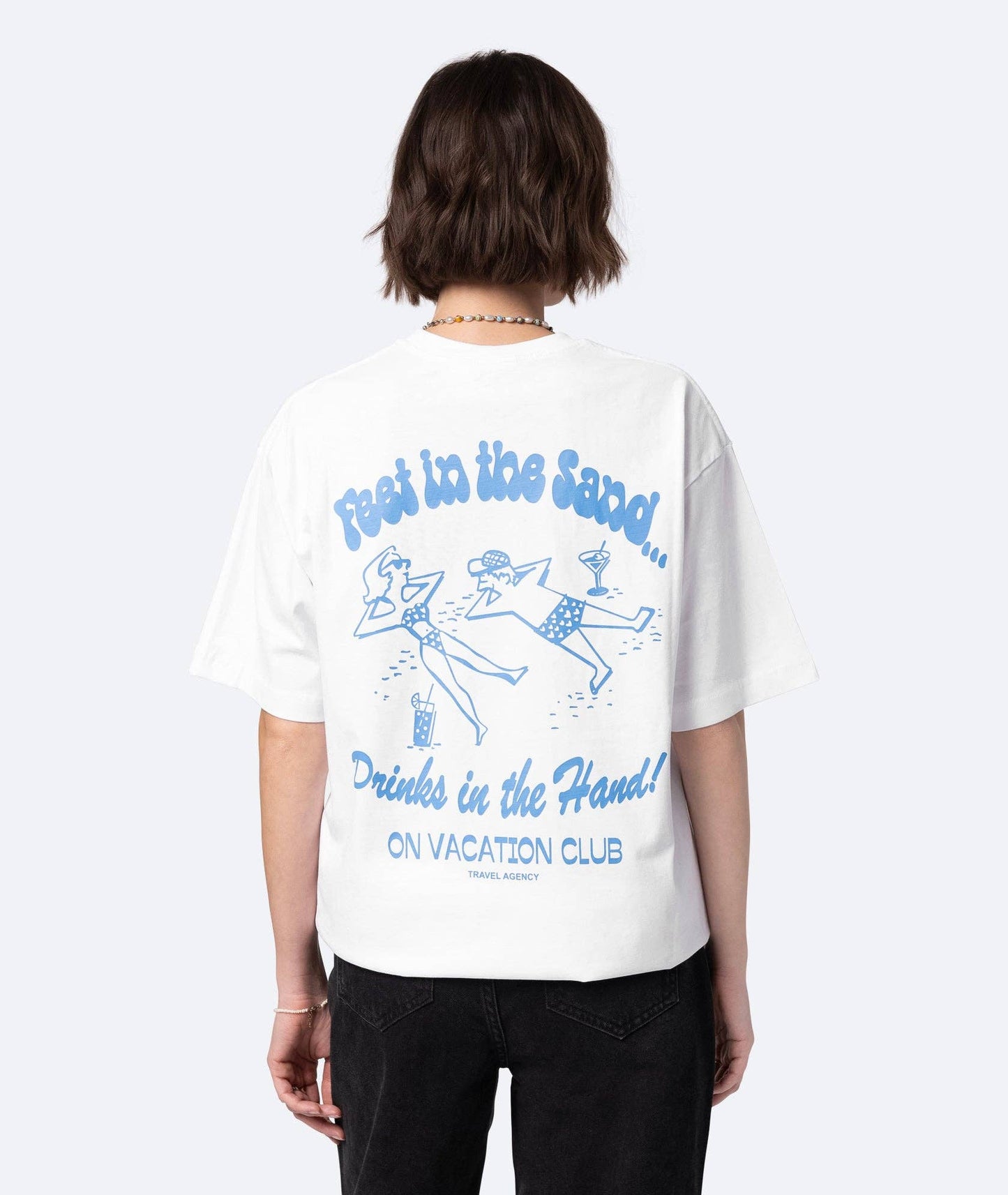 Beach Day T-Shirt - White: White / L