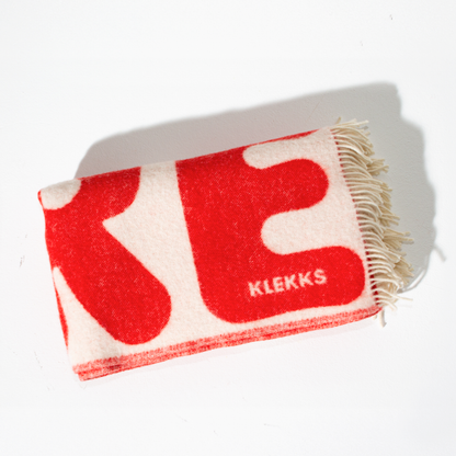 Klekks No. 11 - Wool Blanket: Red
