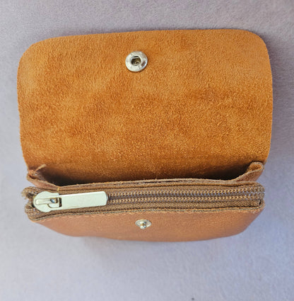 Metallic leather Kangoo wallet: Leo Clear