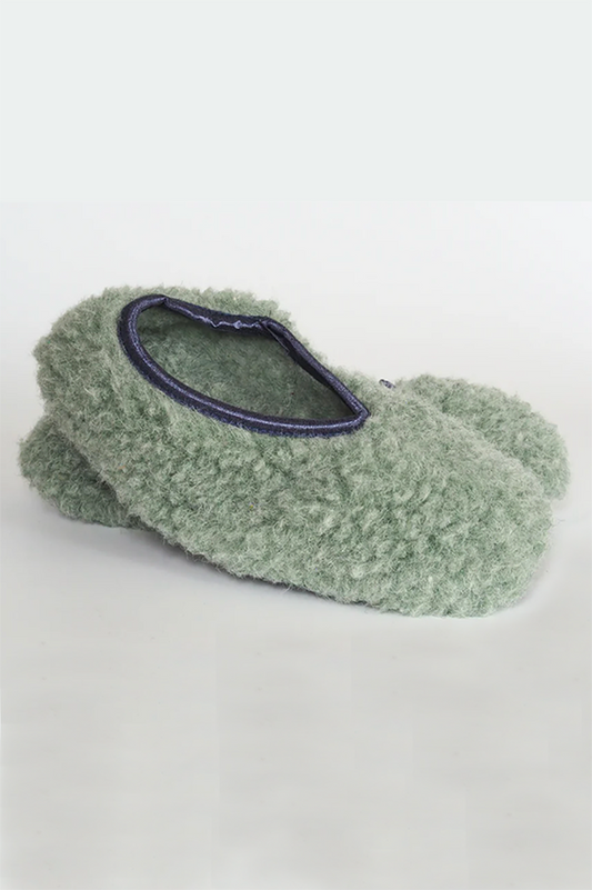 Merino Ballerina Slippers - Olive