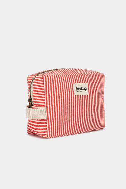 Leon Toiletry Bag Red Stripes