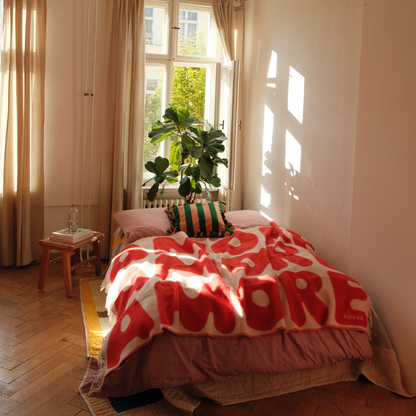 Klekks No. 11 - Wool Blanket: Red