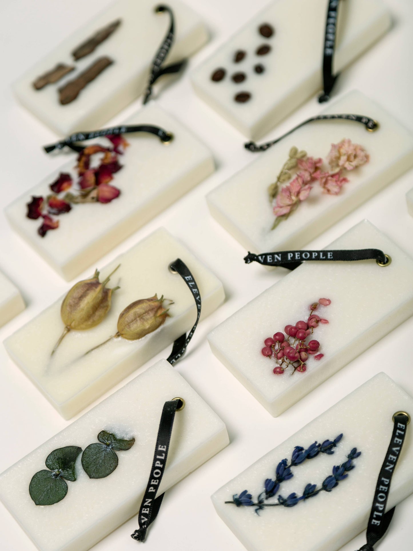 03 Lavender Palo Santo and Saffran. Closet Wax Bar Freshener: Small