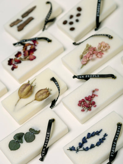 03 Lavender Palo Santo and Saffran. Closet Wax Bar Freshener: Small