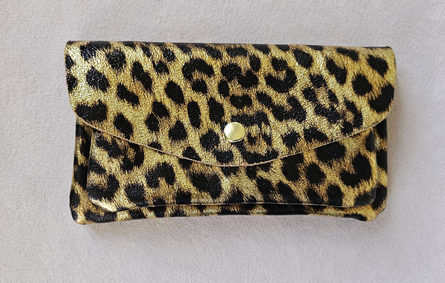 Kangaroo double pocket leather wallet