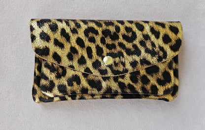 Kangaroo double pocket leather wallet