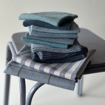 Knitted Dishcloths – Solid – Soft Knit Texture: 25x25 cm