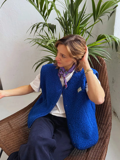 Merino vest - Night blue