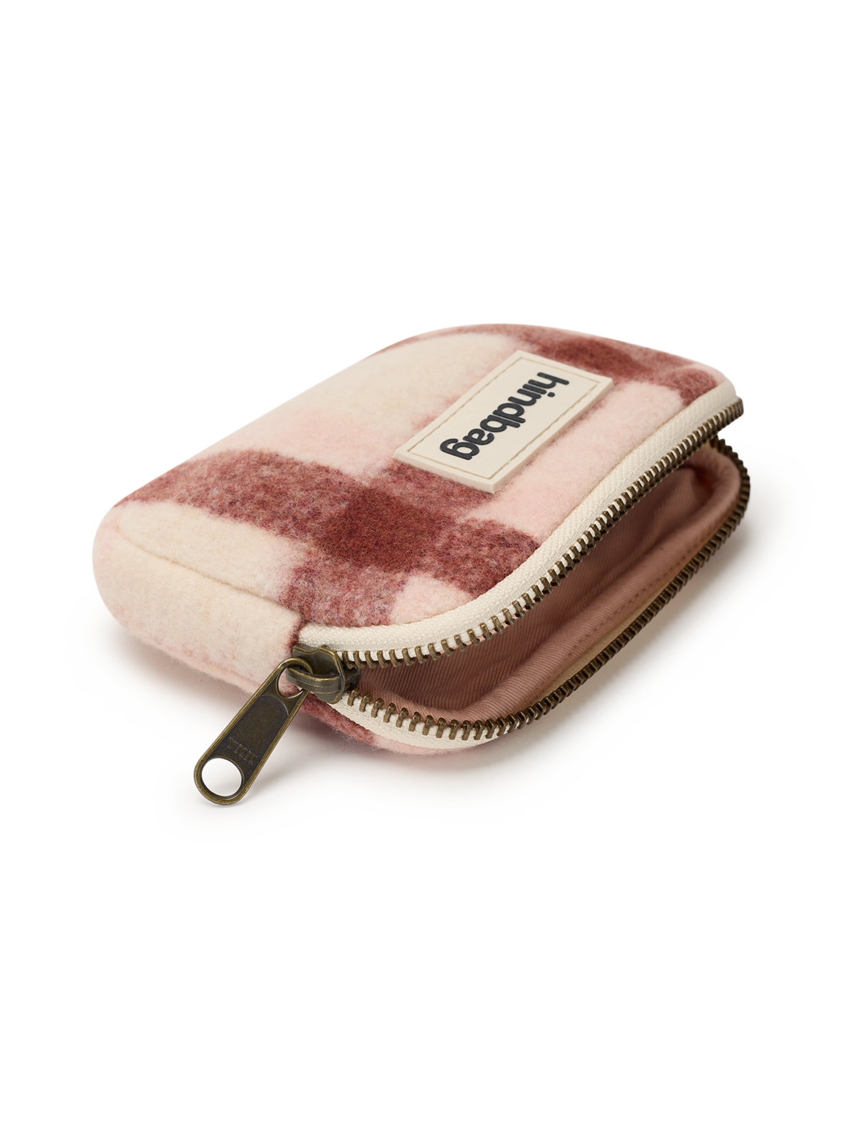 Lili pink tartan coin purse