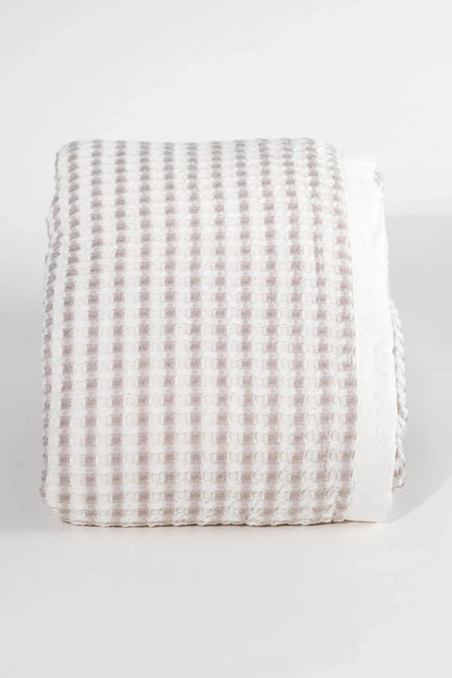 Waffle 100% Cotton Blanket/ Bed Cover