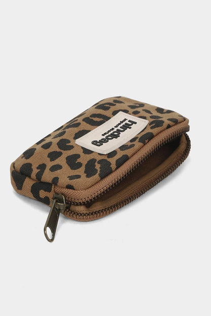 Lili Leopard cinnamon coin purse