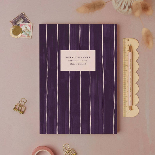 Pinstripe Weekly Planner | Undated Weekly Organiser