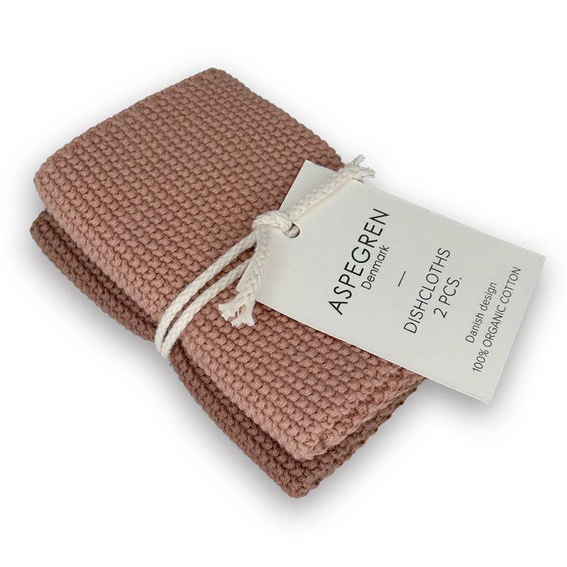 Knitted Dishcloths – Solid – Scandinavian Design: 25x25 cm