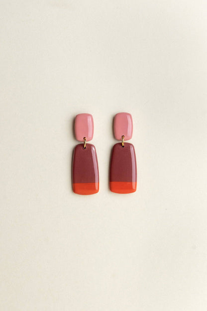 Earrings Juna - Bloom / Mauve / Sunset