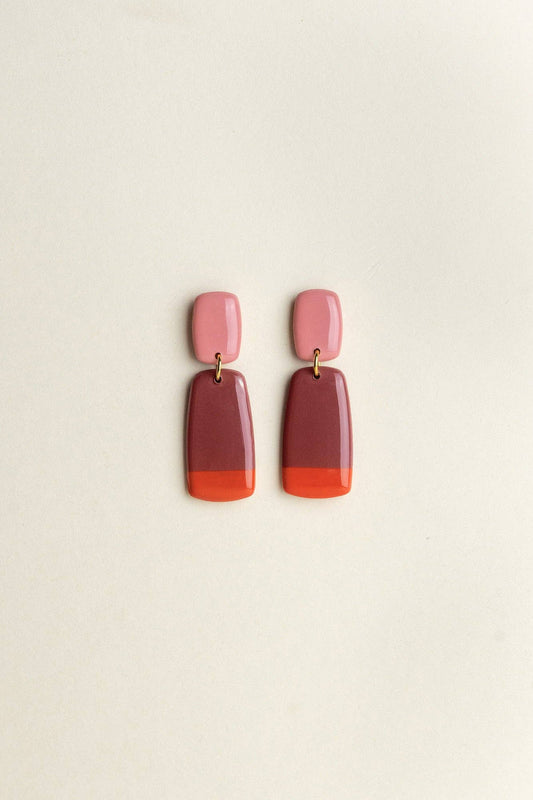 Earrings Juna - Bloom / Mauve / Sunset