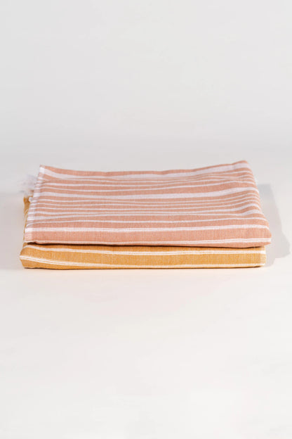 Hamam Towel – Double Sided with Terry fabric – Gold