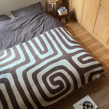 Klekks No. 34 - Wool blanket: Grün