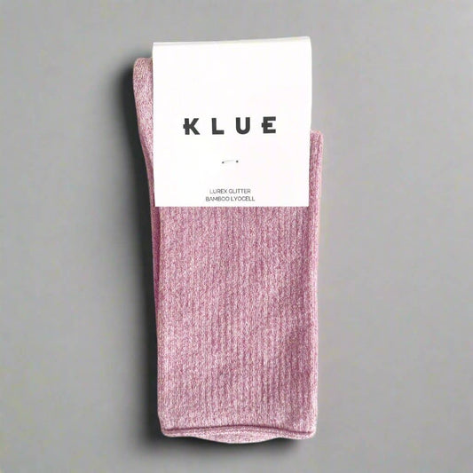 KLUE Glitter Lurex socks in eco-friendly Lyocell | Pink: 36-40
