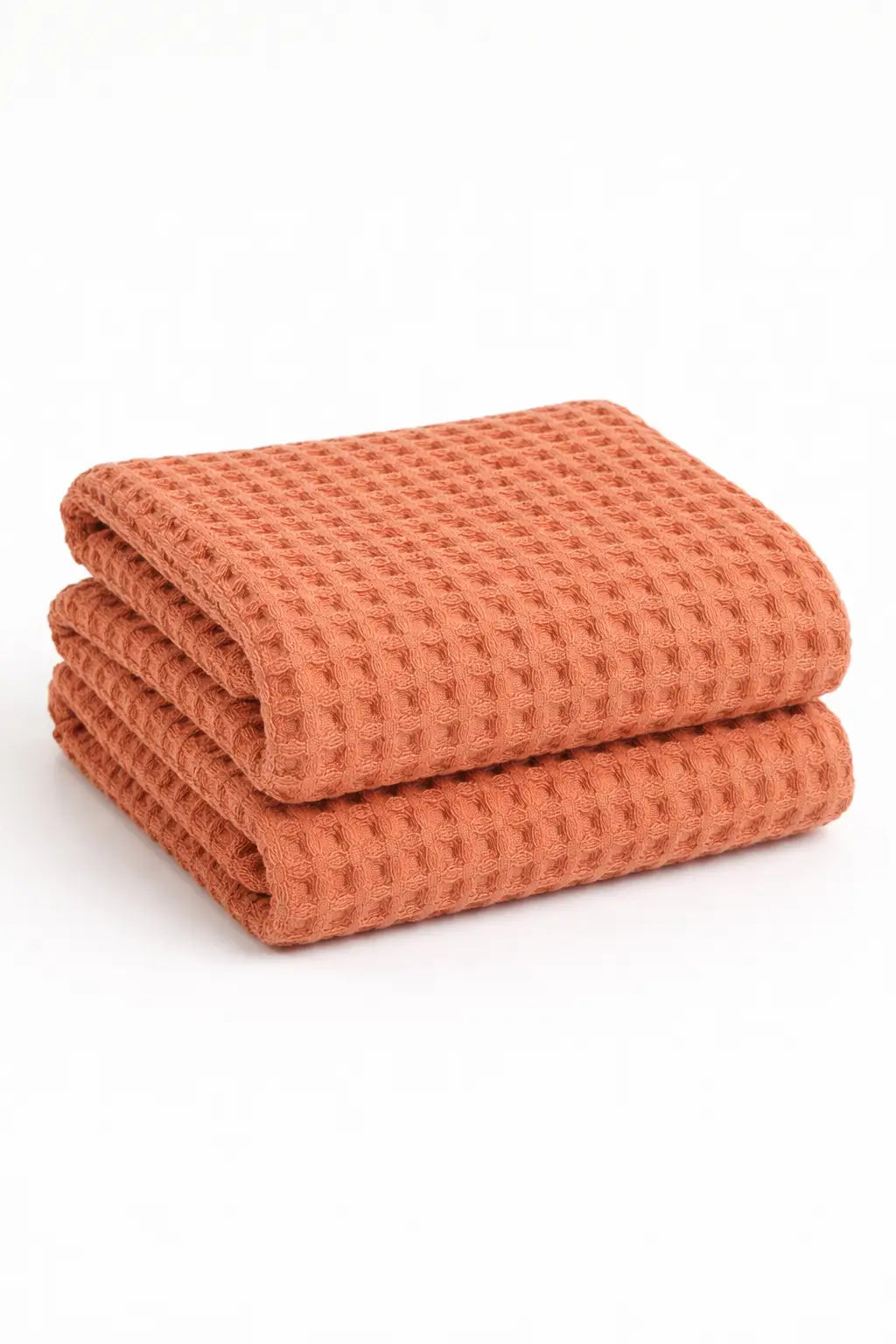 Neunest Waffle Cotton Towel- Grapefruit – Two Sizes