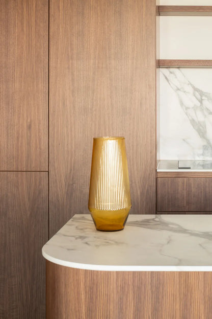 Ripple Vase Yellow