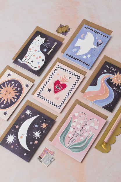 Dove Mini Cards | Blank Mini Cards | Mini Greeting Cards