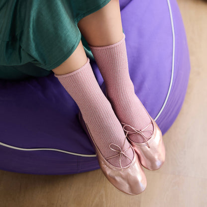 KLUE Glitter Lurex socks in eco-friendly Lyocell | Pink: 36-40