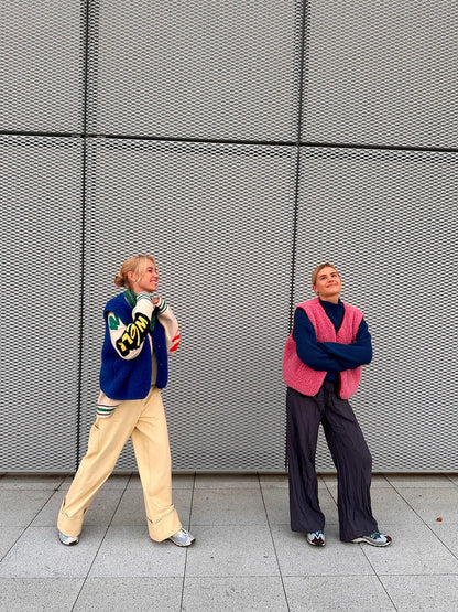 Merino vest - Night blue