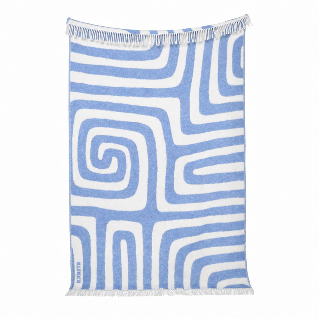 Klekks No. 34 - Wool blanket: Grün