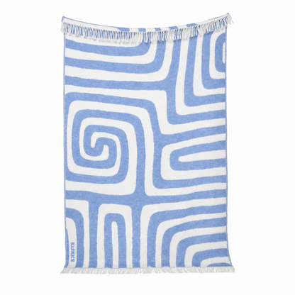 Klekks No. 34 - Wool blanket: Grün