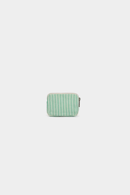 Lili Green Striped Coin Purse