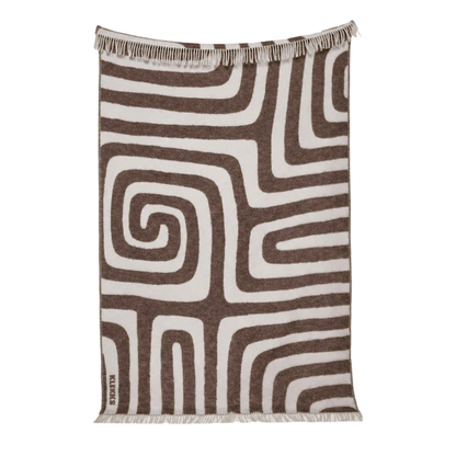 Klekks No. 34 - Wool blanket: Grün