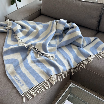 Klekks No. 34 - Wool blanket: Grün