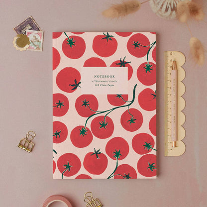 Tomatoes Notebook | Plain Page Journal | Blank Notebooks