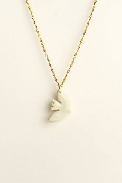 Bird Pendant Paloma - Ivory
