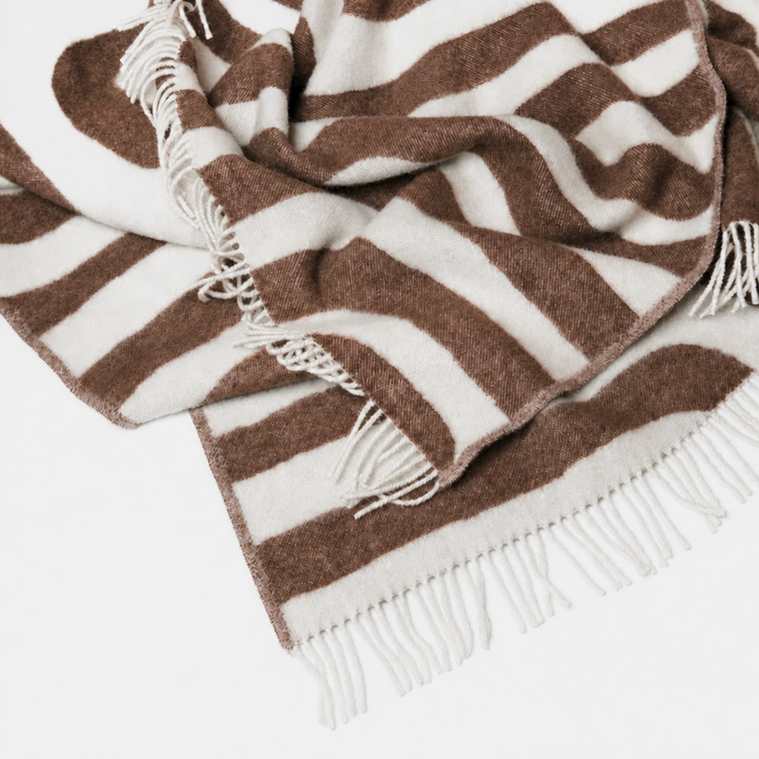 Klekks No. 34 - Wool blanket: Grün