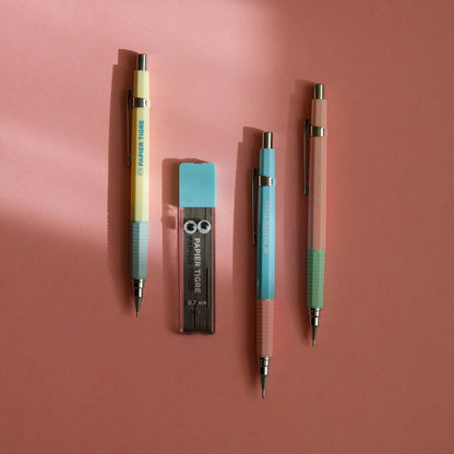 Mechanical Pencil Retro Color: ROSE/BLEU