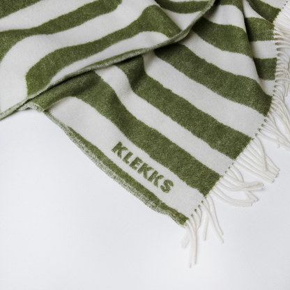 Klekks No. 34 - Wool blanket: Grün