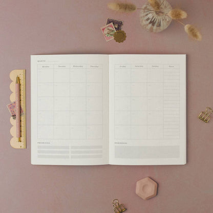 Pinstripe Weekly Planner | Undated Weekly Organiser