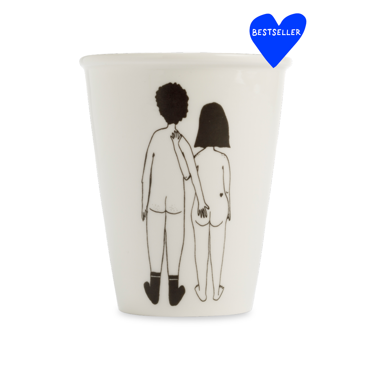 Cup naked couple back
