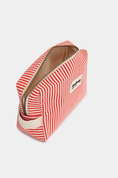 Leon Toiletry Bag Red Stripes