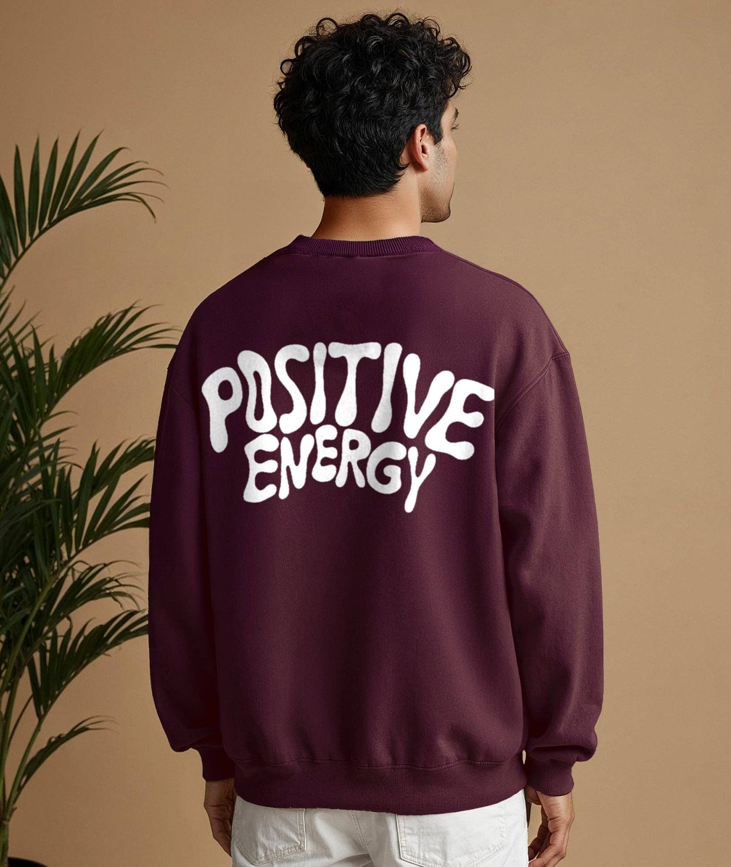 Positive Energy Sweater - Burgundy