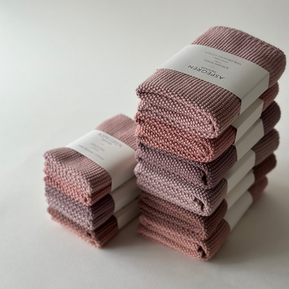 Knitted Dishcloths – Solid – Scandinavian Design: 25x25 cm