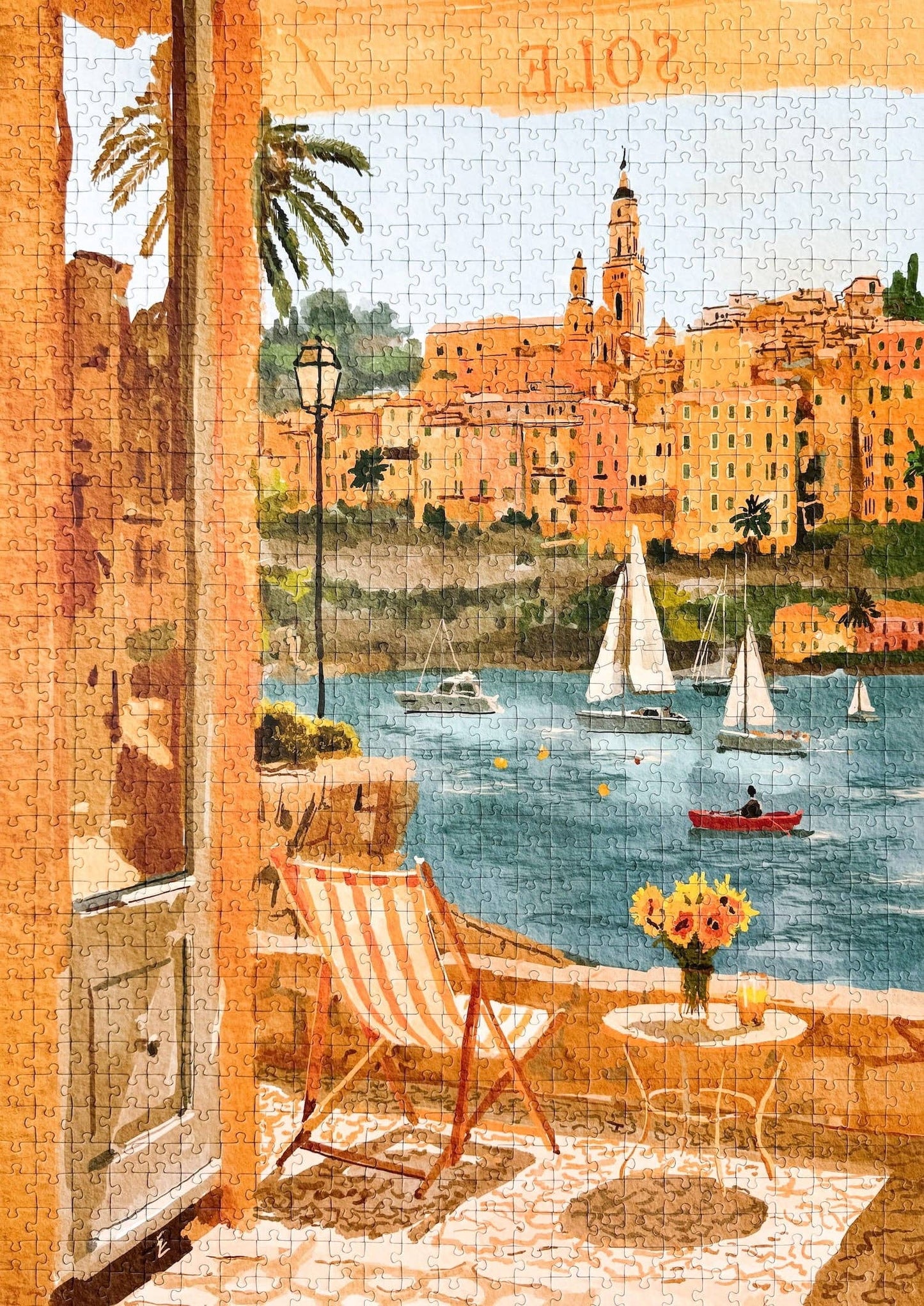 Puzzle Menton, France, 1000 pieces