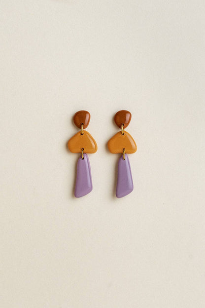Earrings Luna - Amber / Marigold / Lavender